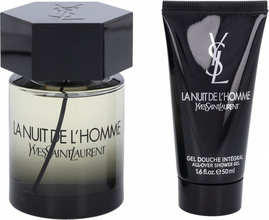 Yves Saint Laurent La Nuit De L'homme Eau de Toilette Spray 100ml & All Over Shower Gel 50ml