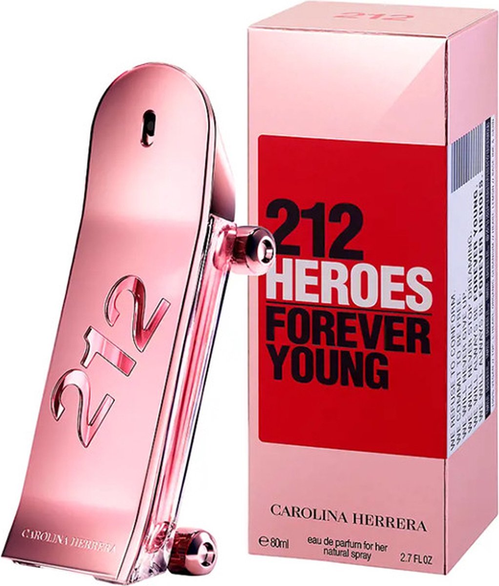 Carolina Herrera 212 Heroes Forever Young Eau De Parfum voor Vrouwen 80ml