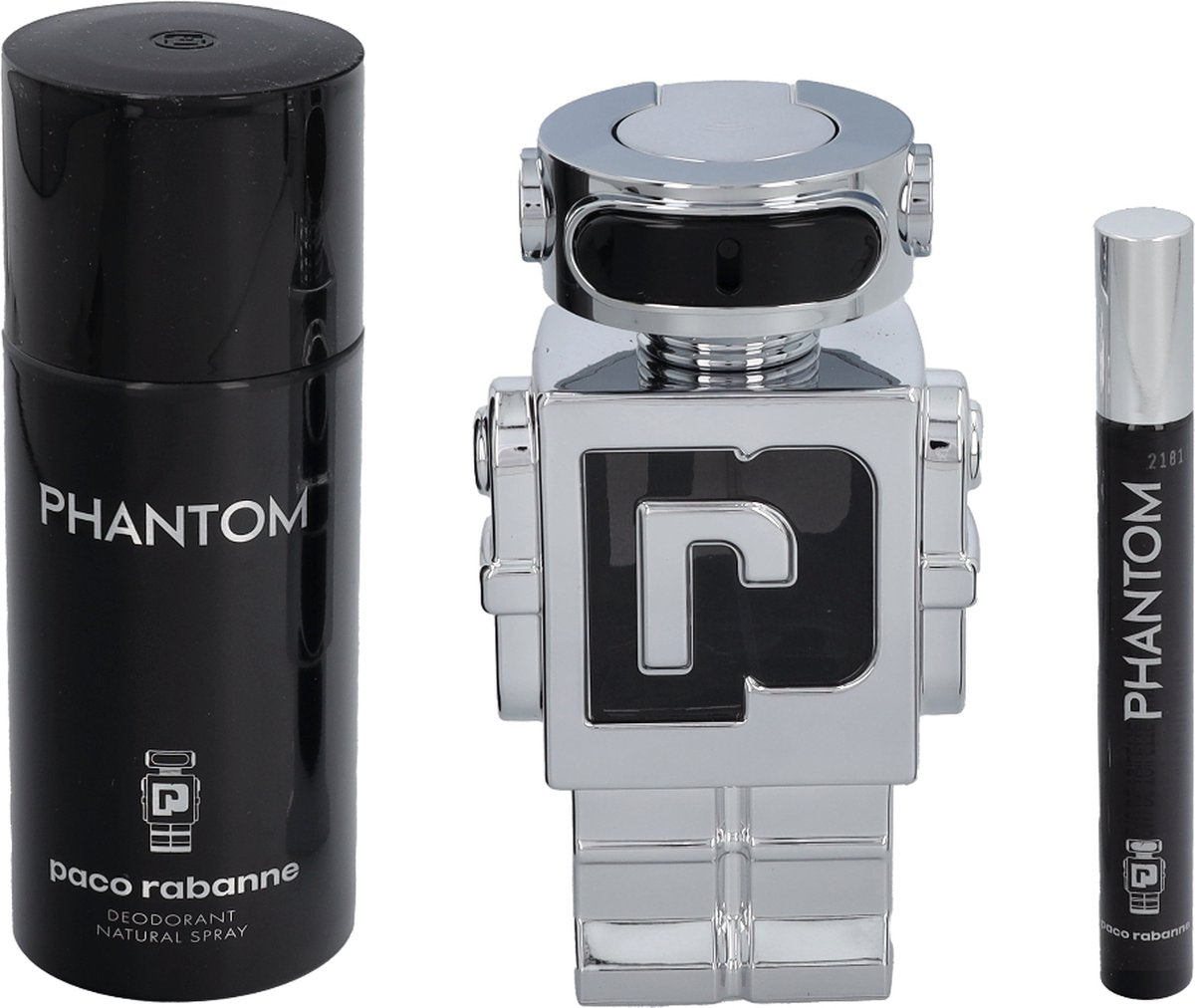 Paco Rabanne Phantom Edt 100ml + Deo 150ml + EDT Mini 10ml