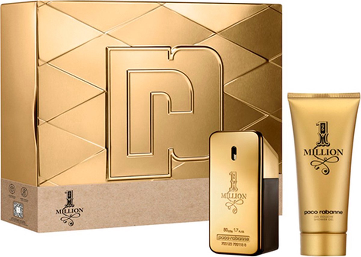 Paco Rabanne 1 Million Eau de Toilette 50ml e Gel de banho 100ml Coffret