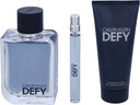 Calvin Klein Defy Estuche Hombre Eau De Toilette 100ml + Shower Gel 100ml + Eau De Toilette 10ml Mini Gift Set