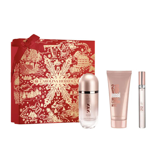 Carolina Herrera 212 Vip Rose Eau De Parfum 3Pc Geschenkset