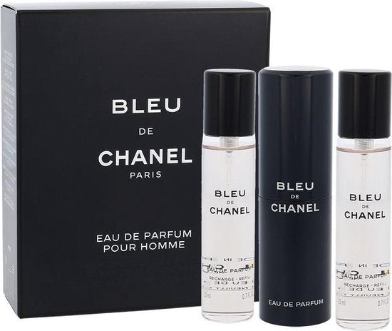 Conjunto de presente cítrico Chanel Bleu Eau De Parfum 3 x 20ml