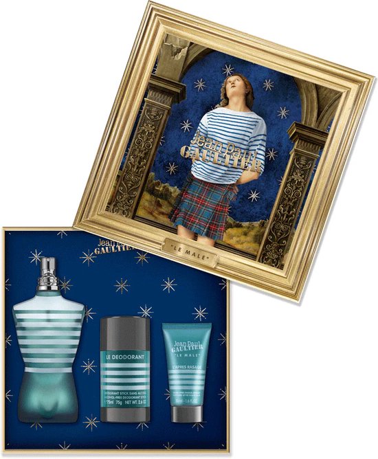 Jean Paul Gaultier Le Male Eau de Toilette 3Pc Geschenkset