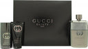 Gucci Guilty Pour Homme Eau de Toilette 3pc Geschenk Set