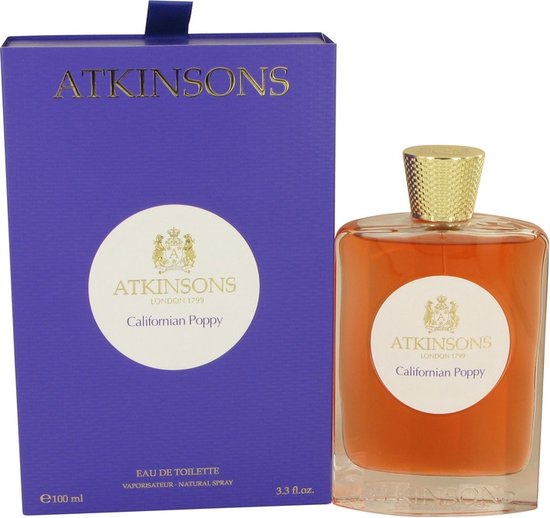 Atkinsons Californian Poppy 100ml Eau de Toilette - Novo e Selado