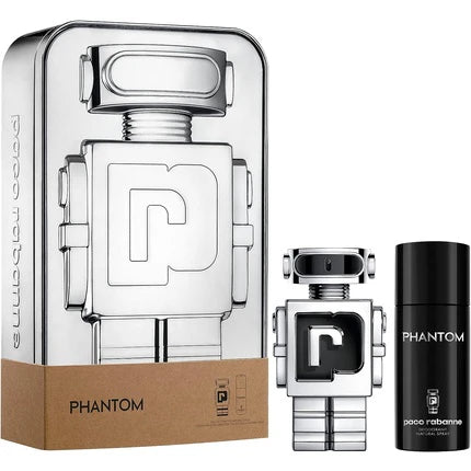 Paco Rabanne Phantom 2 unidades conjunto para presente 3,4 onças Eau de Toilette + 5,0 onças spray desodorante