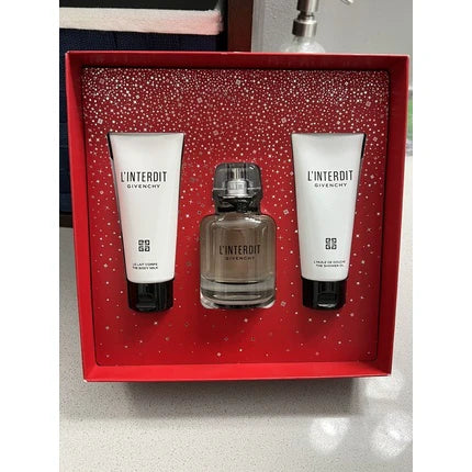 Givenchy Conjunto L'interdit 3 unidades EDP Spray 80ml / Loção corporal 75ml / Gel de banho 75ml