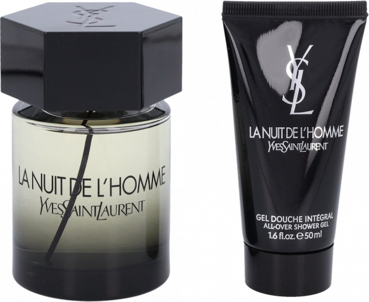 La Nuit De L'homme Yves Saint Laurent Eau de Toilette Spray 3.3 oz &amp; All Over Shower Gel 1.6