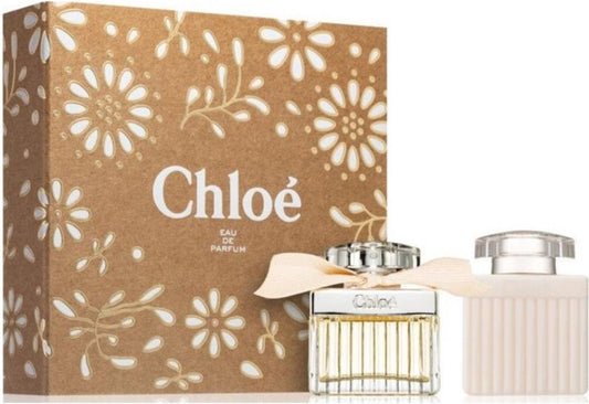 Chloe Signature EDP Conjunto de presente em spray de perfume feminino 50 ml com loção corporal