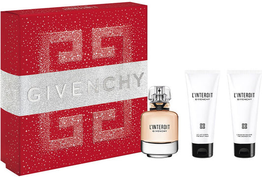 Givenchy Conjunto L'interdit 3 unidades EDP Spray 80ml / Loção corporal 75ml / Gel de banho 75ml