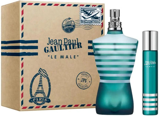 Conjunto de fragrâncias masculinas Le Male da Jean Paul Gaultier 