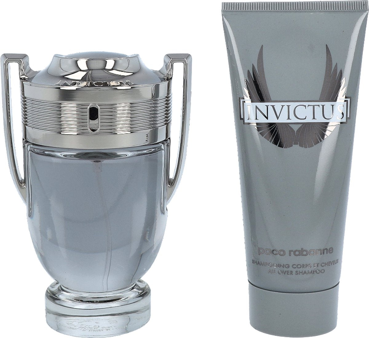 Paco Rabanne Invictus Set 2PC 100ml EDT Spray and 100ml Shampoo