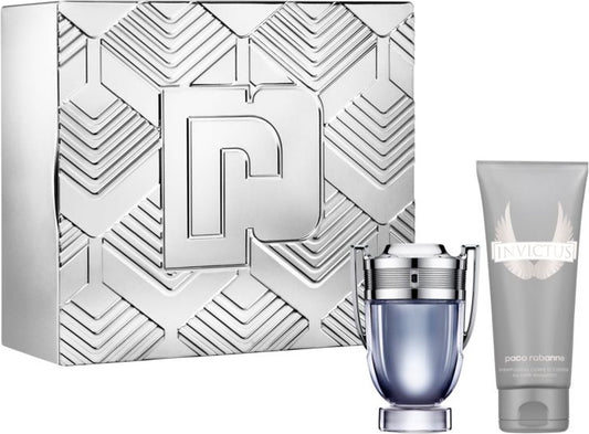 Paco Rabanne Invictus Set 2PC 100ml EDT Spray and 100ml Shampoo